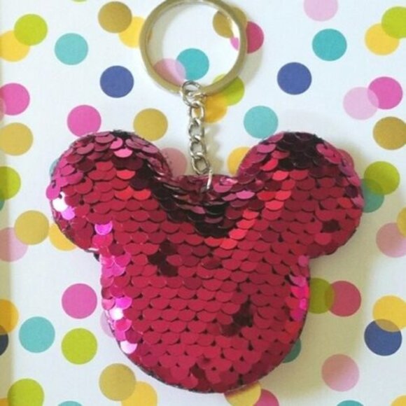 Mickey & Minnie Mouse Holiday Mini Backpack White Disney Loungefly & Keychain - Picture 2 of 12